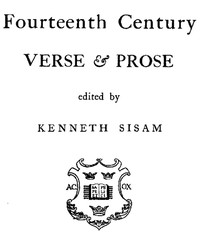 Cover of Fourteenth Century Verse & Prose — A Closer Reading
